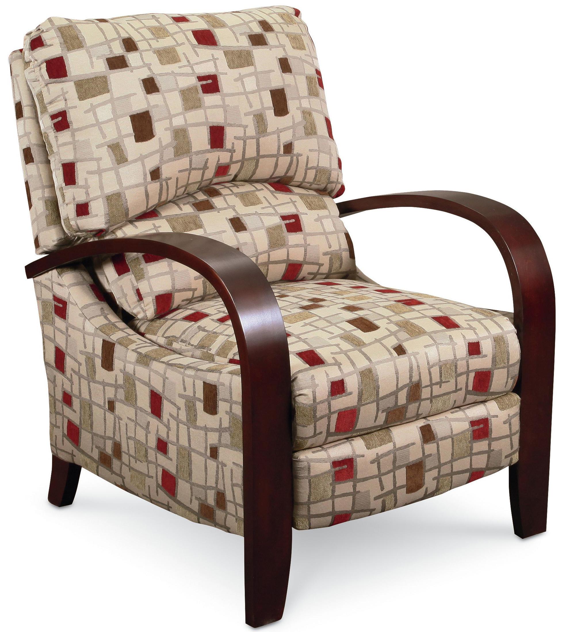 Lane Hi Leg Recliners Contemporary Julia Hileg Recliner with Bentwood Arms AHFA High Leg